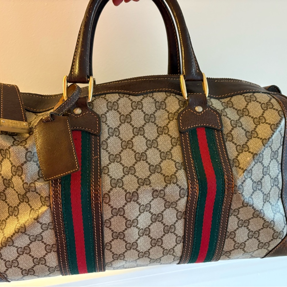Gucci Brown and Green Bag